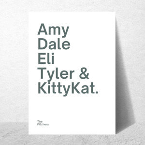 Kids: Family Names Green (Personalised)