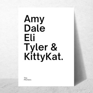 Family Names Monotone (Personalised)