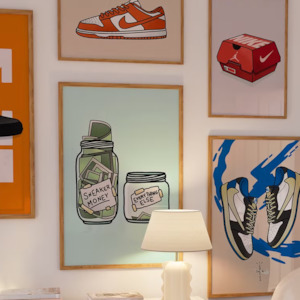 Sneaker Wall Gallery - 6 piece