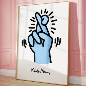 The Artists: Keith Haring Crossed Fingers