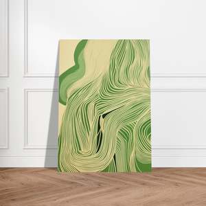 Maximalist Prints: Green Wave