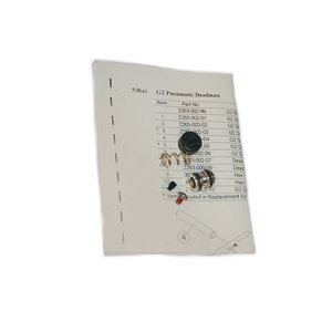 Products: Response Deadman Service Kit for Pneumatic Handle (SKU: DM226300299) Genuine Schmidt/Axxiom Parts