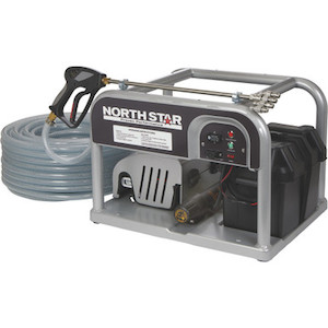 NorthStar Soft Wash Skid - 5.5 GPM Bleach Pump, Aluminum Frame