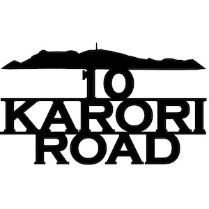 Makara Peak - Address Panel - Weathering Steel - Blazen.Metal