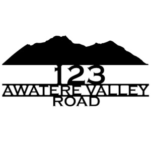 Products: Mount Tapuae-o-Uenuku - Address Panel - Weathering Steel - Blazen.Metal