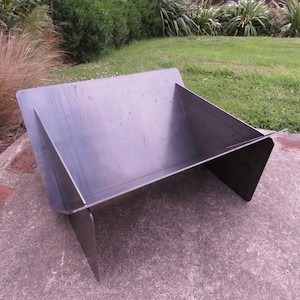 Products: Blazen-V Traditional Collapsible Fire Pit - Weathering Steel - Blazen.Metal