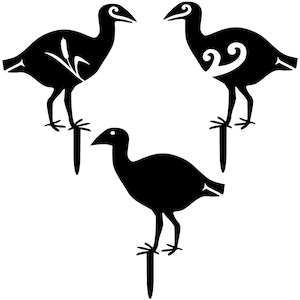 Pukeko - Weathering Steel Bang'n Birds - Blazen.Metal