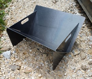 Blazen-V Collapsible Fire Pit - Weathering Steel - Blazen.Metal