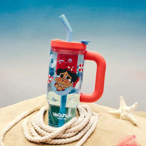 POP MART CRYBABY Vacation Mode On Straw Cup