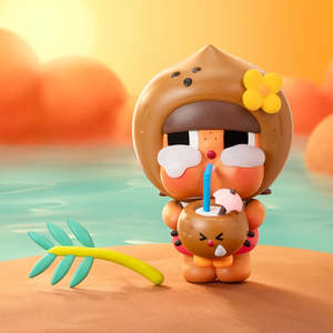 Pop Mart Crybaby Blind Box Collectibles: POP MART Crybaby Coconut Brown Figure Limited Edition