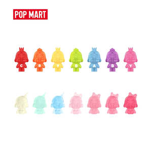 Pop Mart Crybaby Blind Box Collectibles: POP MART POP BEAN CRYBABY MINI FIGURE - Rainbow Set / Gradient Color Set