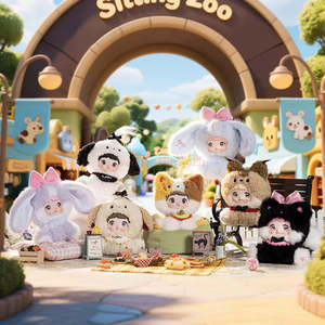 Nommi Series: Nommi Sitting Baby Zoo Series Blind Box Plush