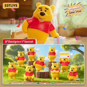 Disney Series: 52TOYS Disney Funny Faces Winnie the Pooh Series Blind Box Mystery Figures