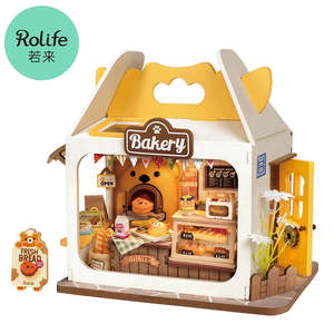 Premium Collectibles: Rolife Food Box Shop DIY Miniature Houses – Teddy’s Breadbox & Strawberry Milk Box