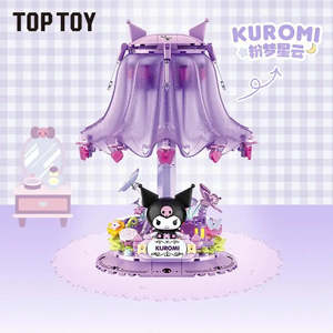 Sanrio: TOPTOY Sanrio Kuromi & My Melody Powder Dream Home Micro Building Blocks