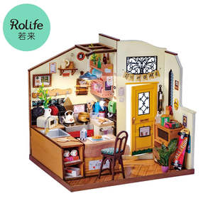 Rolife Homey Kitchen DIY Miniature Dollhouse Kit