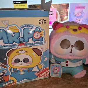 Toycity: Confirmed MR.PA Animal’s After-school Diaries 400% Apple Courier Plush (Open)