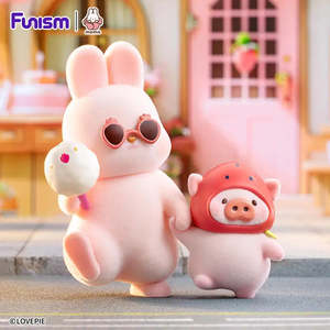 Funism: FUNISM MOMO Bunny Strawberry Town Series Blind Box Figures