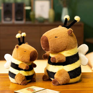 Kawaii Plushies: Bee Capybara Plush – Cute Hybrid Stuffed Animal
