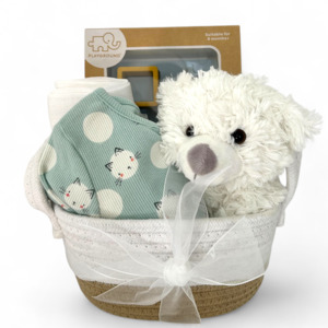 Purr-fectly Snuggled -Baby Gift Hamper-Mint