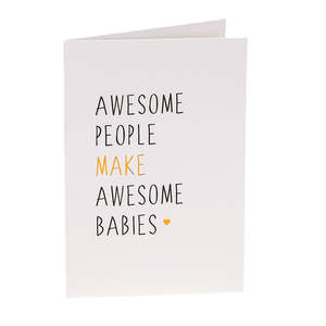 Greeting Cards Gift Wrapping: Greeting Card - AWESOME BABY