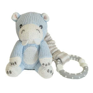 Hugo Hippo Knitted Stroller Toy