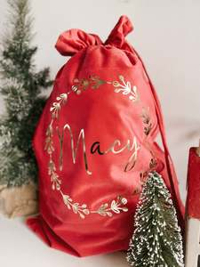 Keepsake Designs: Velvet Santa Sacks
