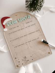 Santa Info Whiteboard