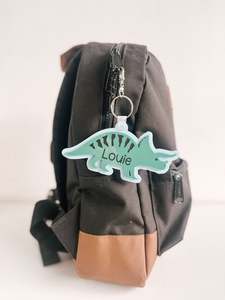 Acrylic Dino Bag Tag