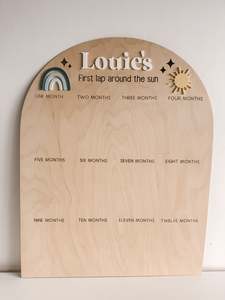 First Lap Around The Sun  Photo Board