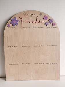 Baby Newborn: Flower Photo Board