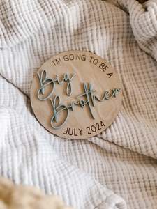 Baby Newborn: Big Sibling Plaque