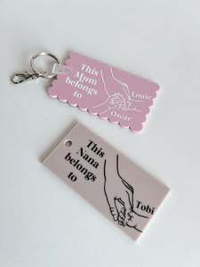 Mothers Day 24: Belongs to Rectangle Keychain