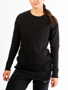 Womens: Ladies Essential Sweat Top - Black