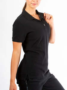 Womens: Ladies Essential Polo - Black