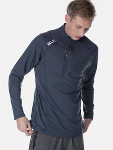 Quarter Zip Warm Up Top Gun Metal