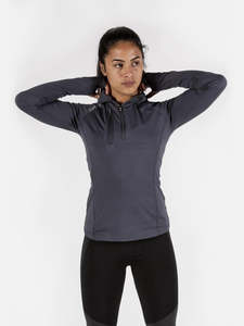 Quarter Zip Warm Up Top Gun Metal