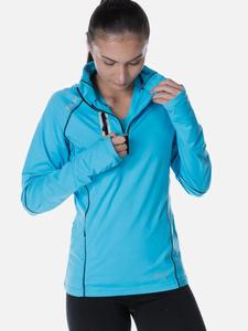 Performance Ladies Warm Up Top Cyan