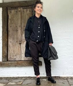 Cotton Canvas Pants Black