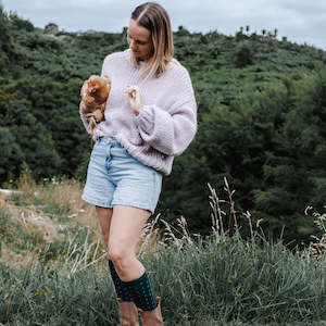 Clearance: Knee High Merino Wool Socks - Brighton