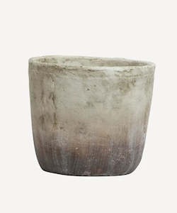 Potted Planters: Marron Planter Pot - Medium
