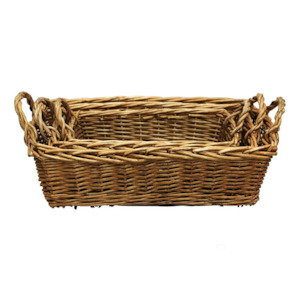 Willow Low Rectangular Basket