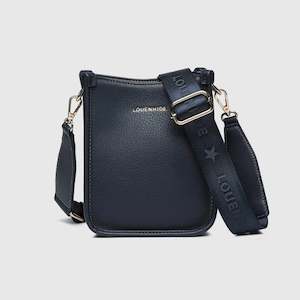 Bags And Leather: Parker Phone Crossbody Bag - Navy