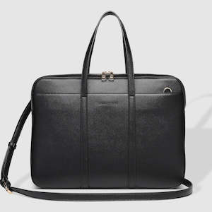 Bags And Leather: Orleans Laptop Bag - Black