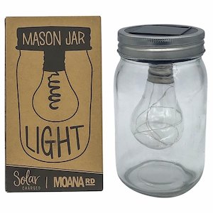 Lighting: Solar Powered Mason Jar