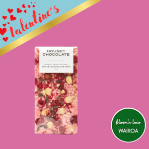 Sweets For My Sweet - White Chocolate Bar - Raspberry and Hazelnut