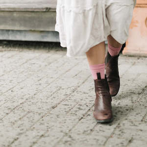 Accessories: Merino Wool Crew Socks - Vintage - Woman