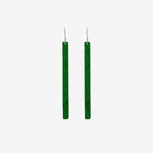 Taniko II Earrings - Green Clear