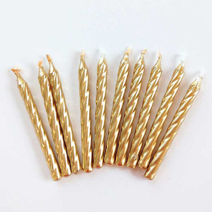 Products: Candles Gold 10pk