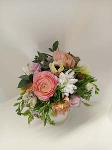 Products: Scent-sational candle and bouquet